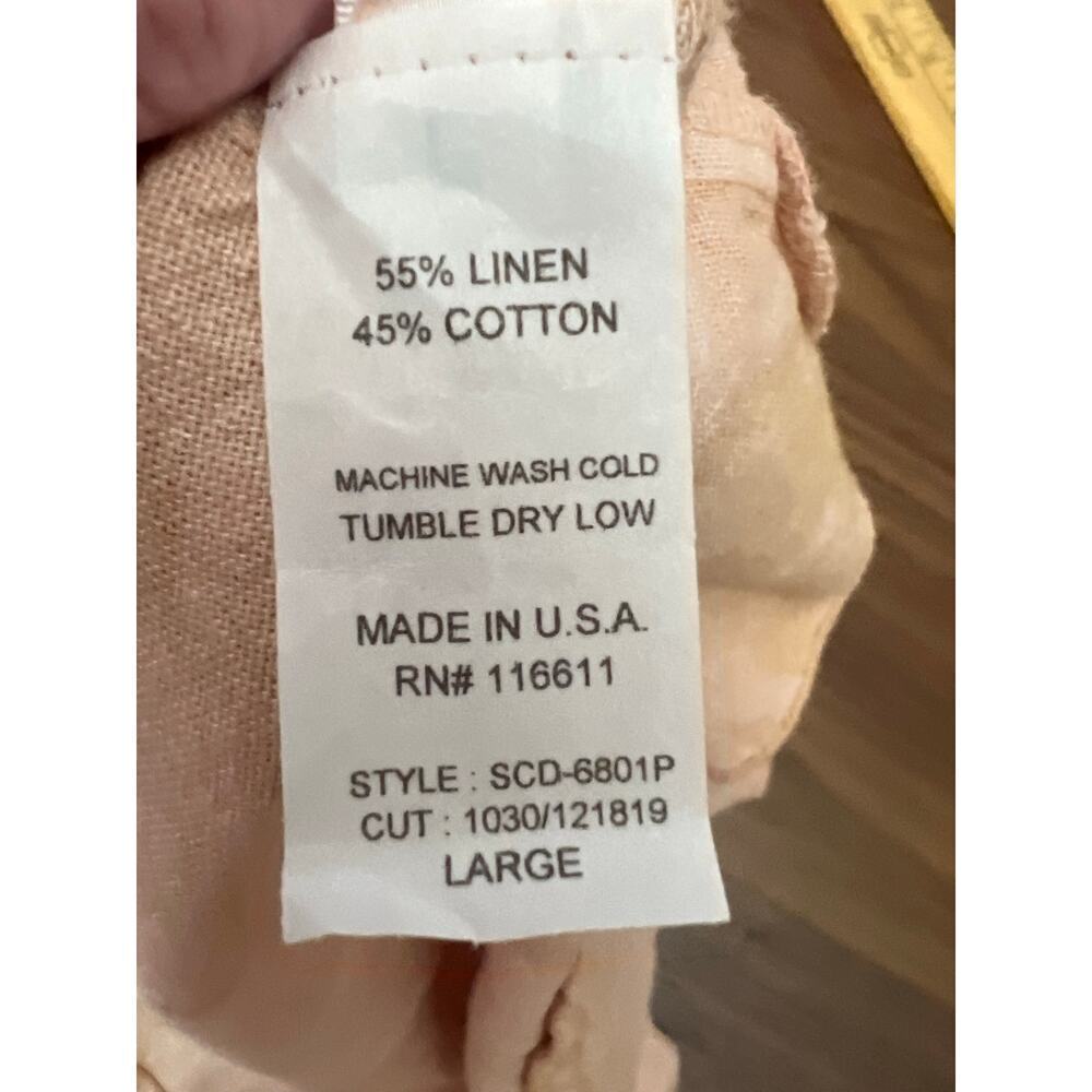 Self Contrast Linen Blend Floral Ruffle Wrap Dress Yellow L NWT - Picture 5 of 7